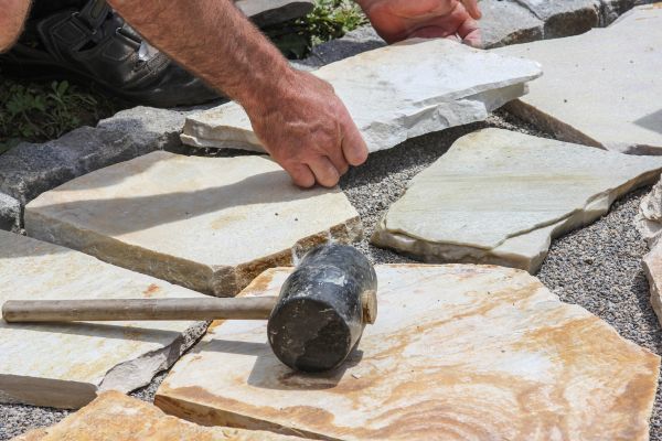 Stone Sidewalk Installation in Glendale